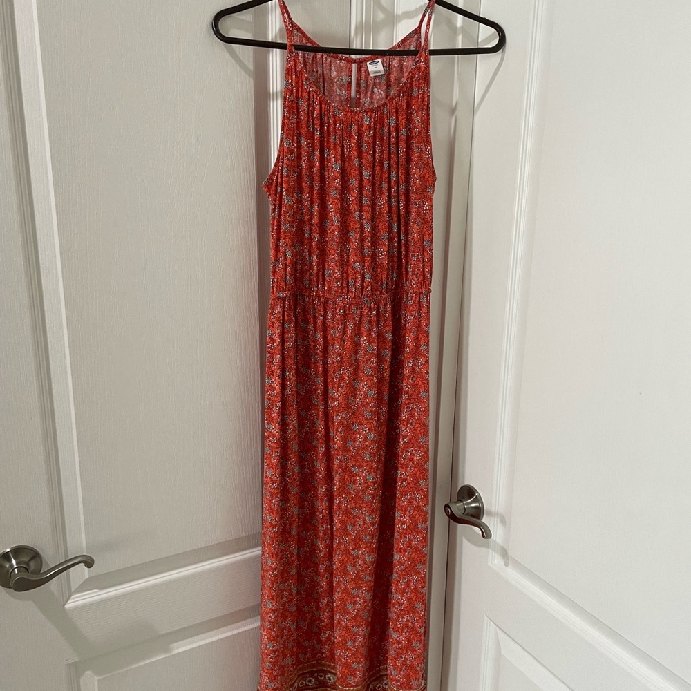 Old Navy Coral Floral Dress